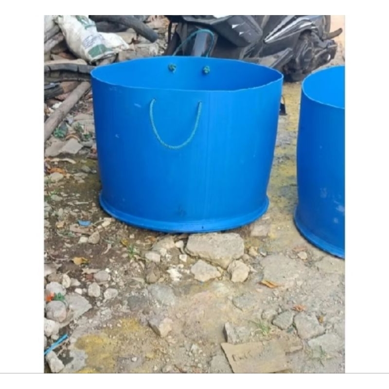 tong sampah/drum plastik potong 100 liter