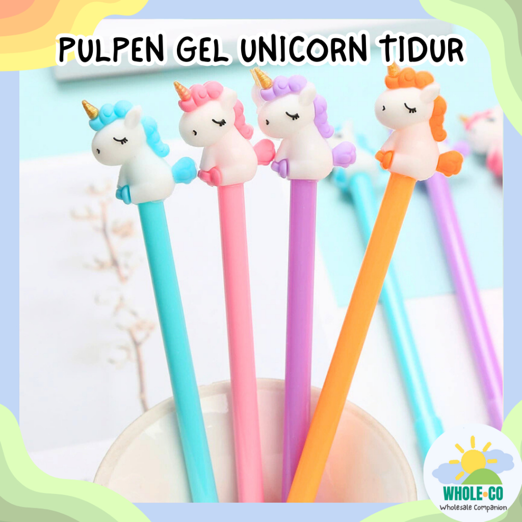 

Pulpen Gel Unicorn Duduk Premium Rainbow Pastel Sleeping Tinta Hitam Termurah Lucu Unik Imut Grosir Cod