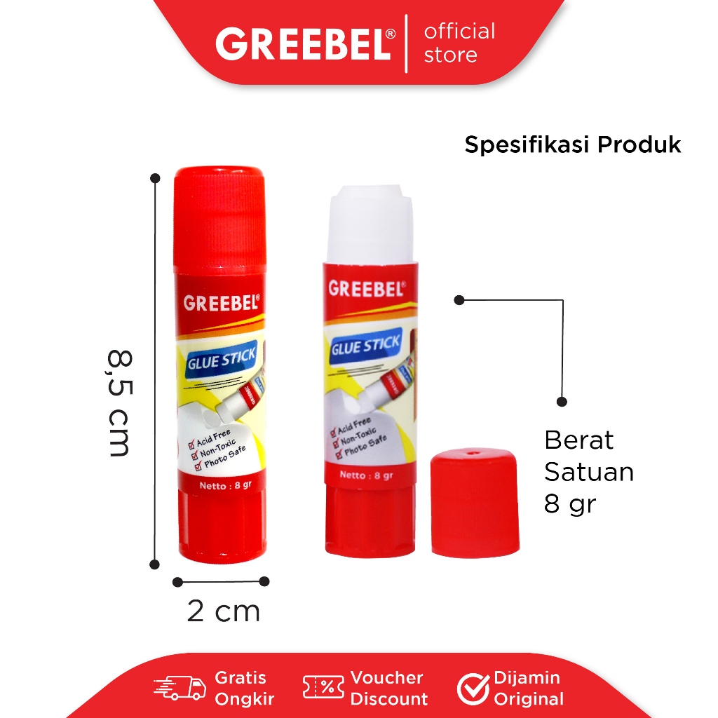 

Glue Stick Greebel 8gr GS-1908