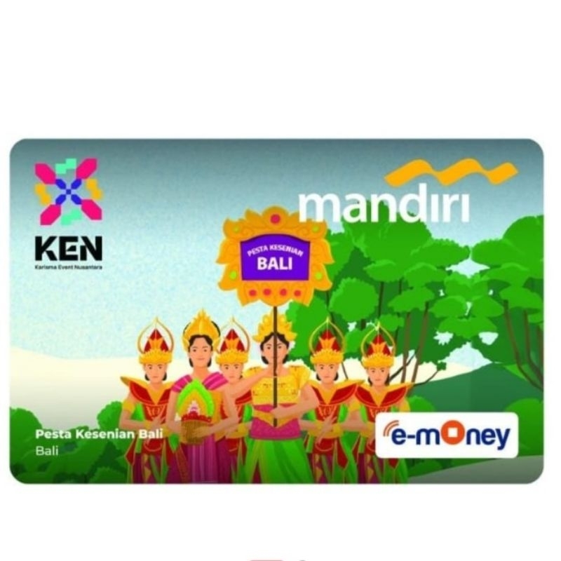 Emoney mandiri Wonderful Indonesia pesta kesenian Bali Original