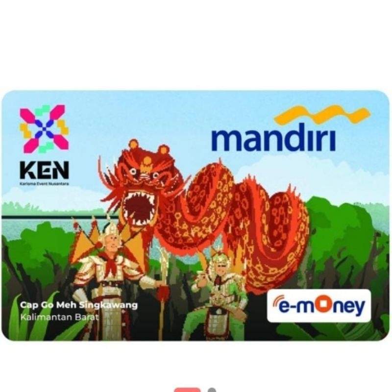 Emoney mandiri Wonderful Indonesia Cap Go Meh Original
