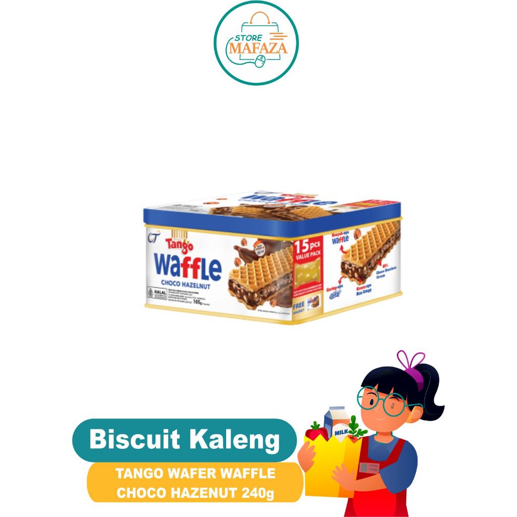 

TANGO Biscuit Kaleng TANGO WAFER WAFFLE CHOCO HAZELNUT 105g