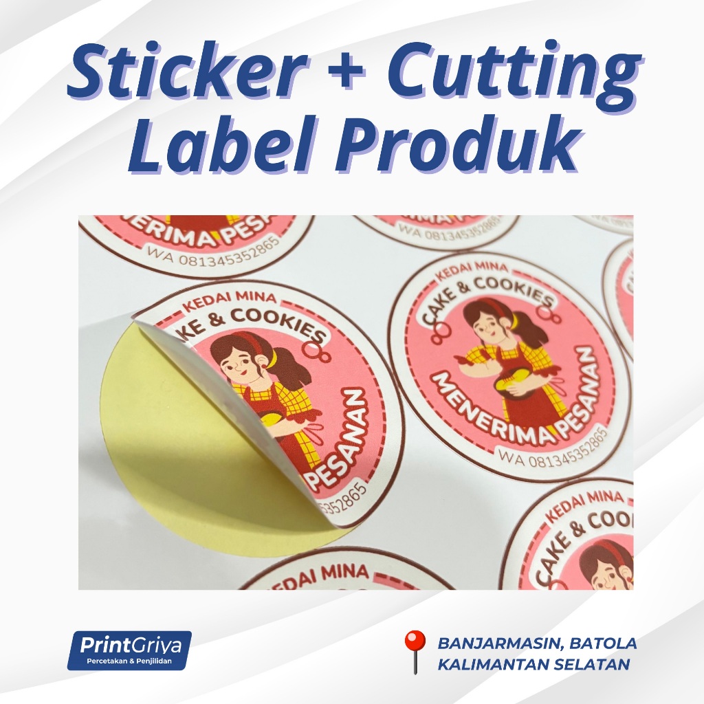 

[BANJARMASIN] CETAK STIKER STICKER CUTTING A3+ UNTUK KEMASAN LABEL SIAP TEMPEL