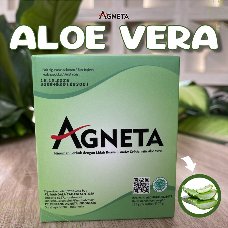 

AGNETA ALOE VERA minuman serbuk lidah buaya