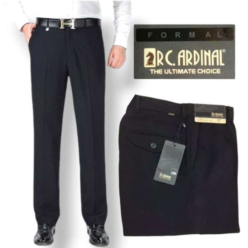 PROMO / BAHAN PREMIUM / CELANA BAHAN FORMAL PRIA REGULER CELANA BAHAN DASAR KAIN TEFLON/WOL UKURAN :