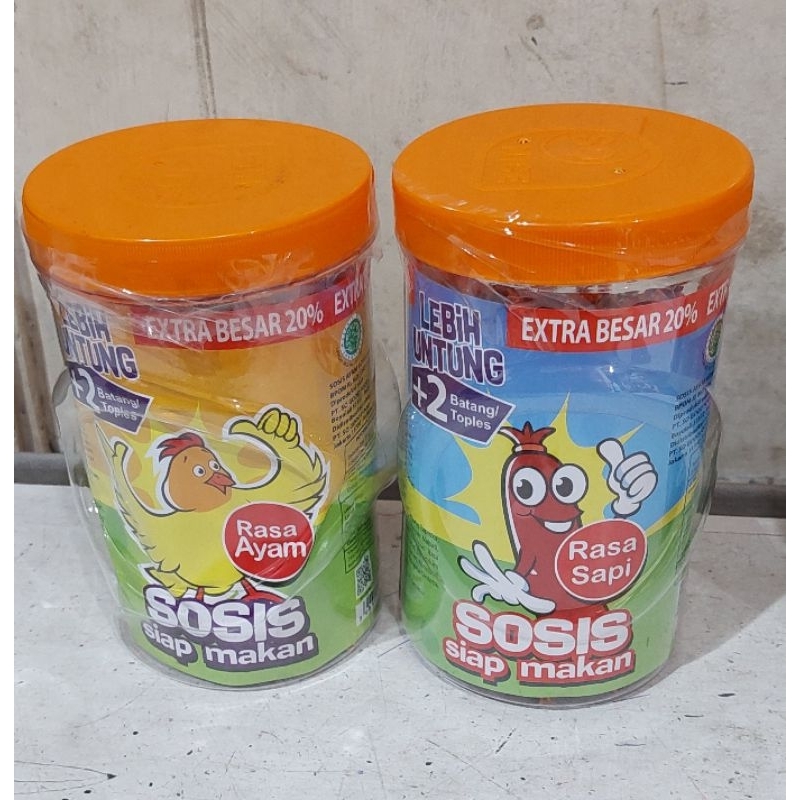 

SoNice Sosis Siap Makan Stick Toples isi 24 + 2 stick - Ayam Sapi