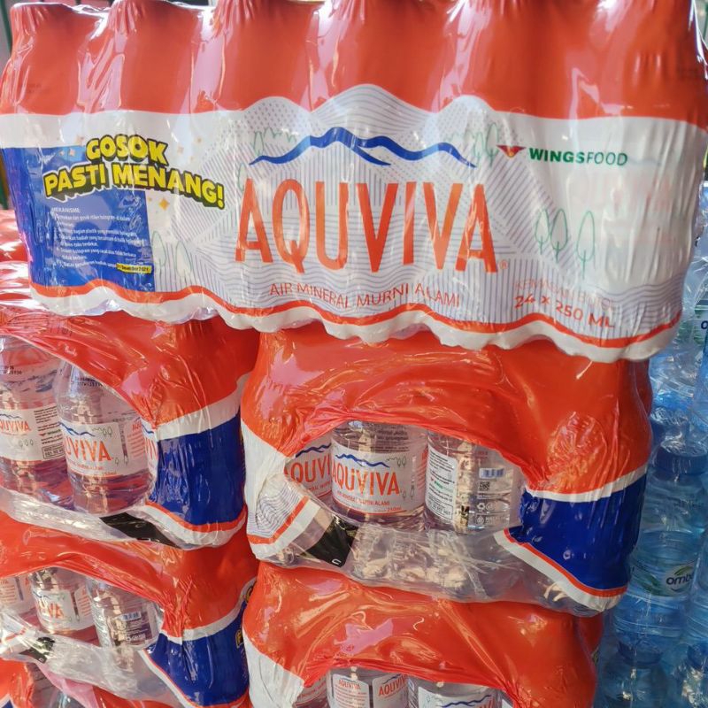 

air mineral aquviva isi 24 botol 250ml