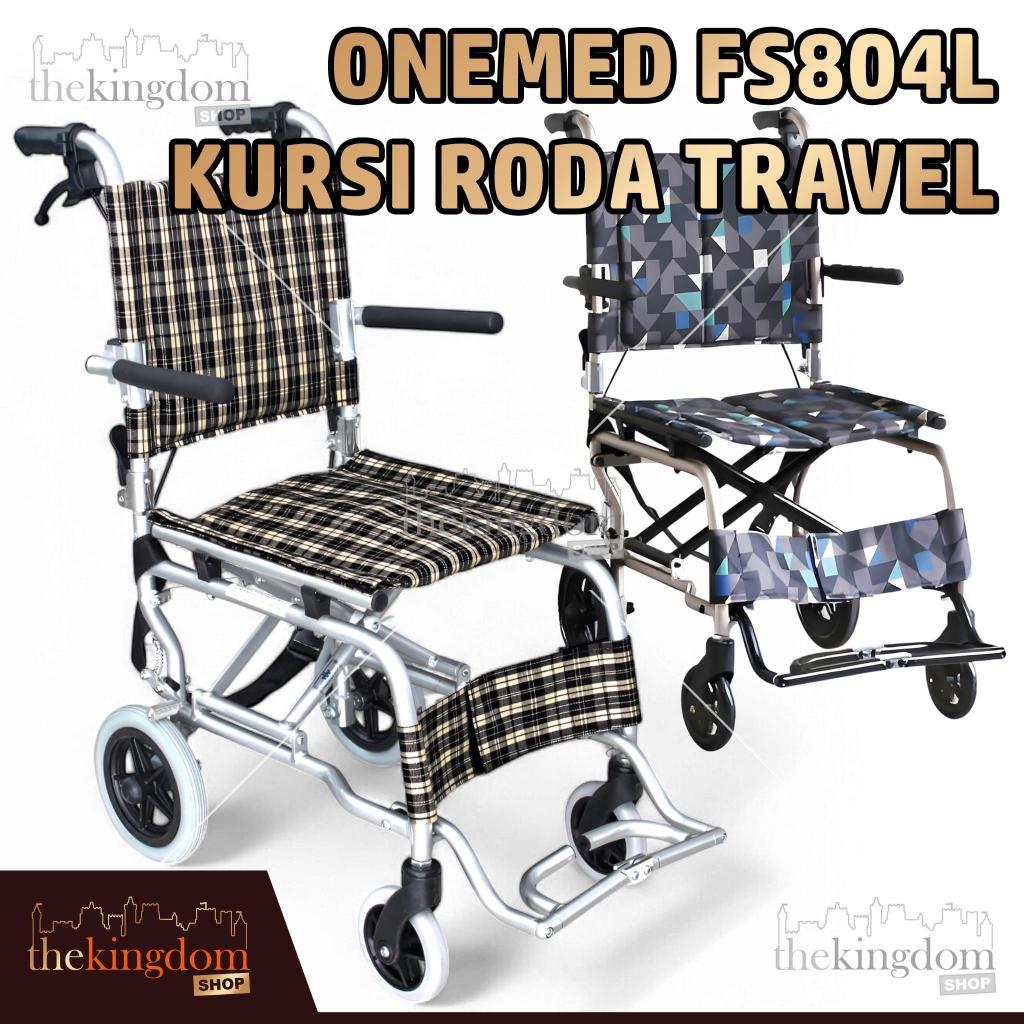 Onemed FS804L Kursi Roda Travel Wheelchair FS804 Wheel Chair FS 804 L Traveling FS804LABJ