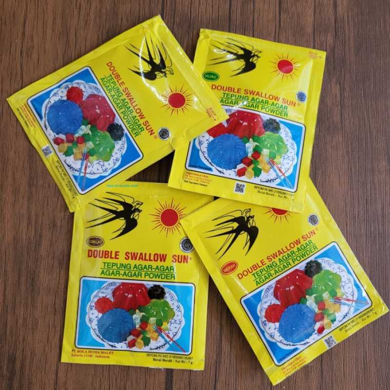 

agar double sun swallow, kemasan sachet