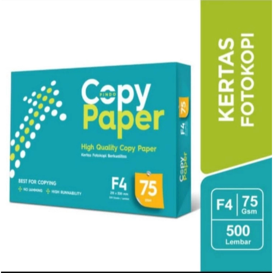 

Ay00! KERTAS HVS FOTOCOPY F4 Folio 75 Gram COPY PAPER (Rim)