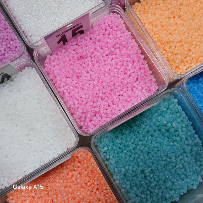 High Grade Glass Beads/Mote Manik Pasir Ukuran 4mm