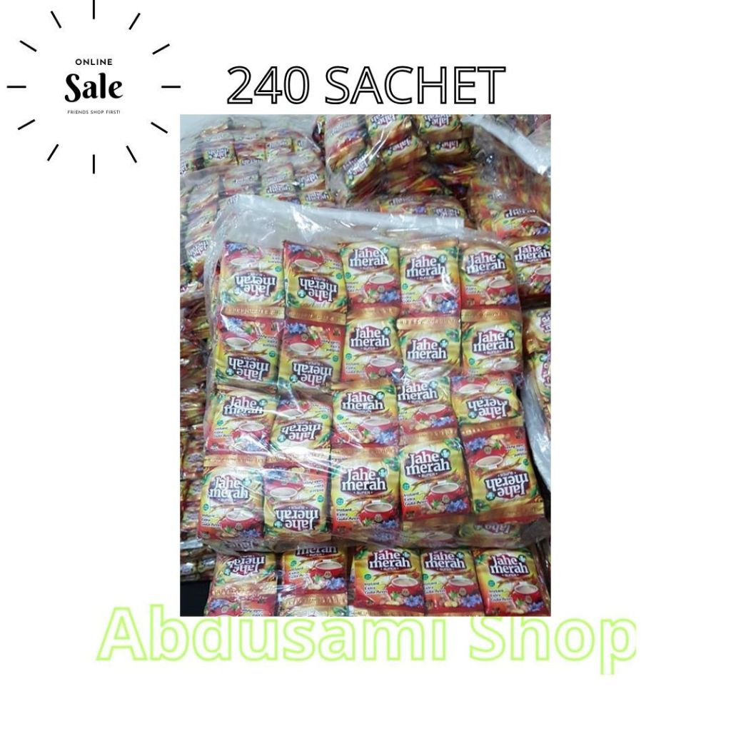 

Jahe Merah Super H64 Kemasan 240 Sachet Asli Jahe Original Instant Extra Gula Aren