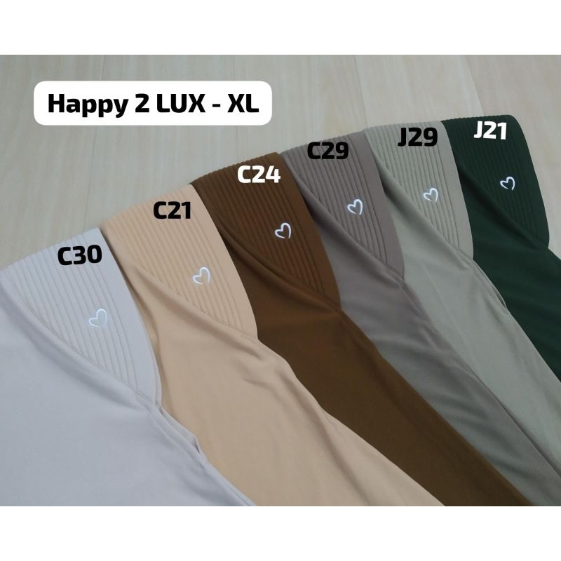 Jilbab instan happy 2 Lux pasmira ukuran XL