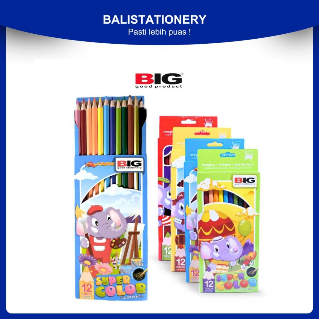 

BIG Pensil Warna - 12 Warna Panjang CP-5001