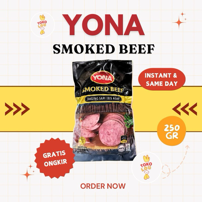 

YONA SMOKED BEEF 250GR ISI 10