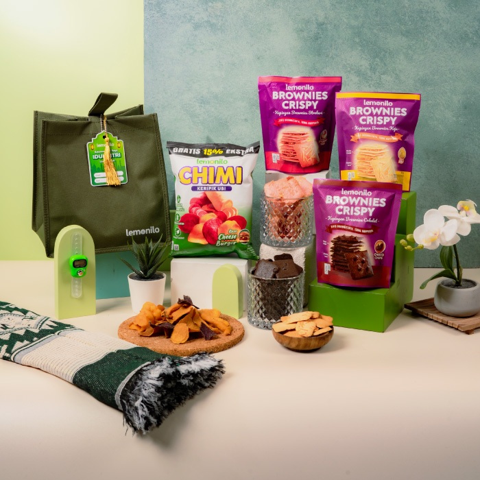 

Lemonilo Hampers Lebaran Brownies Crispy Free Sajadah Tasbih Digital