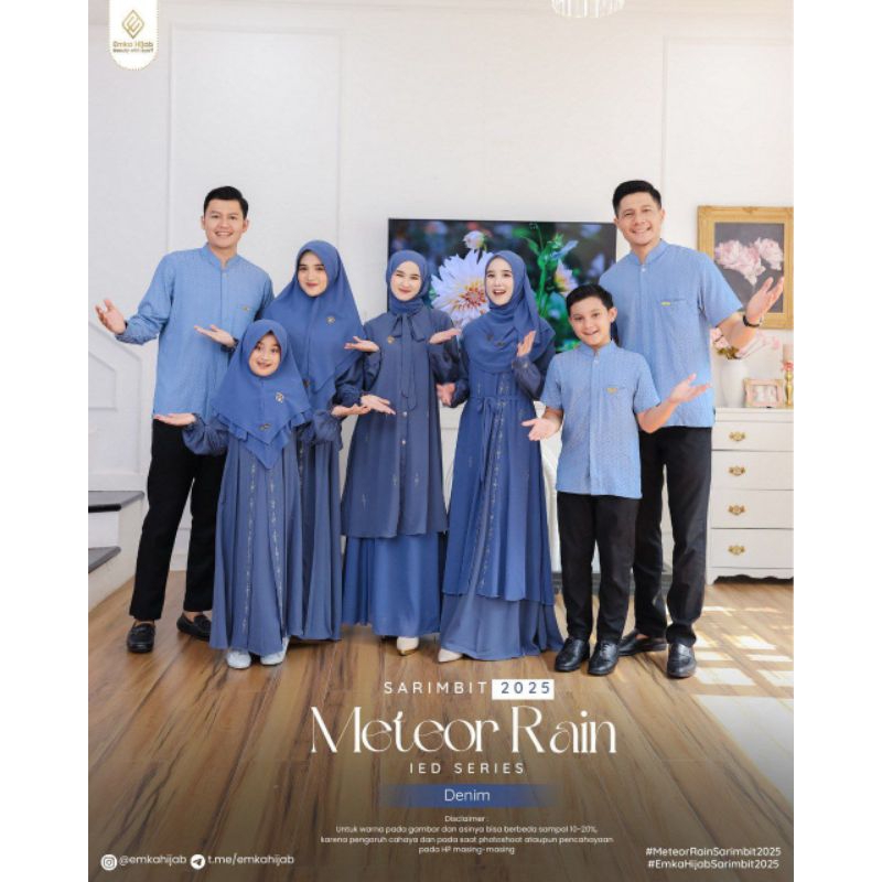 Denim - Sarimbit Meteor Rain by Emka hijab