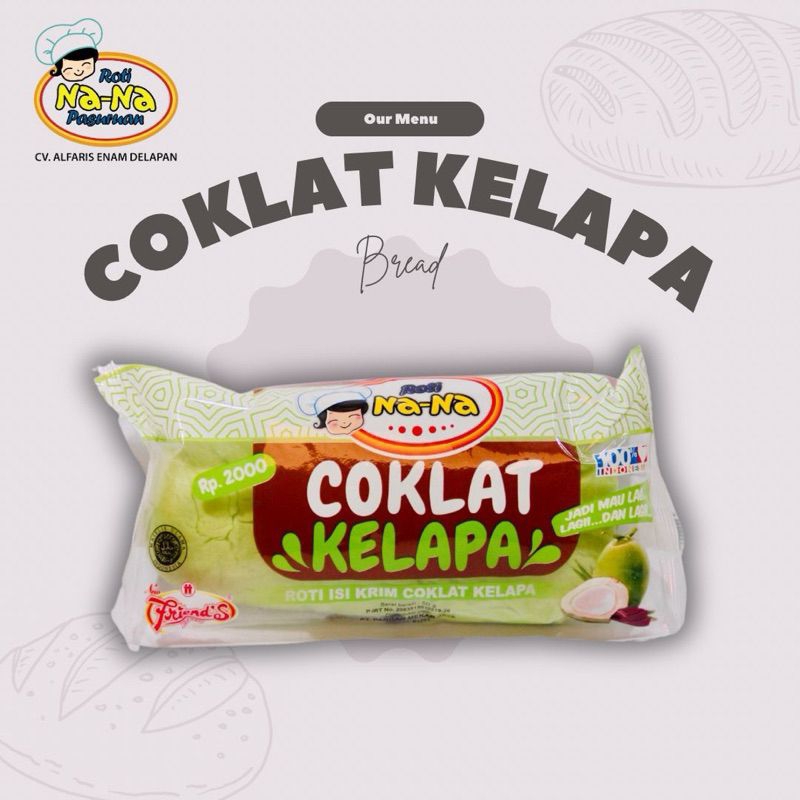 

Roti Na Na Isi Krim Rasa Cokelat Pandan Dan Cokelat Kelapa Enak Gurih Murah