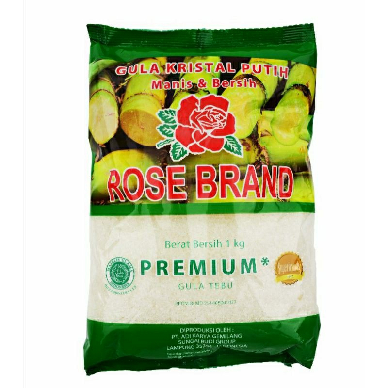 

Gula Kristal Rose Brand 1 Kg