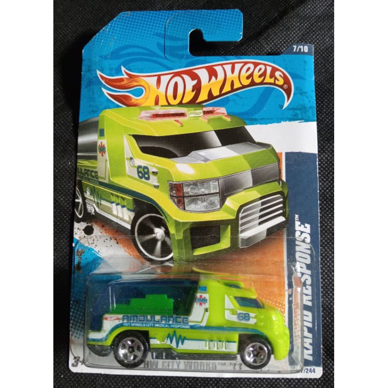 HOT WHEELS RAPID RESPONSE HIJAU
