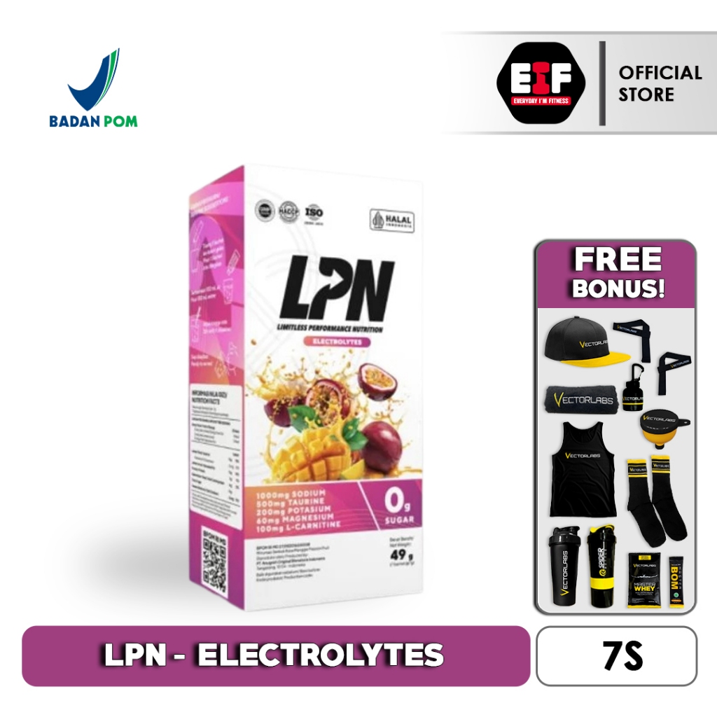 

LPN 100% Electrolytes 7 sachet - Isotonic Hydration