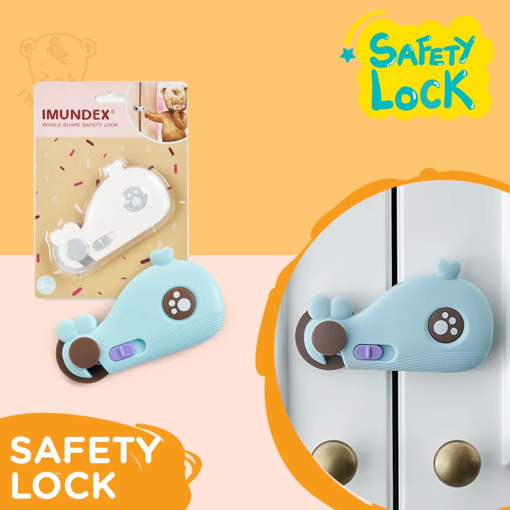 Safe Lock IMUNDEX / Kunci pengaman laci lemari pintu kulkas / seal type