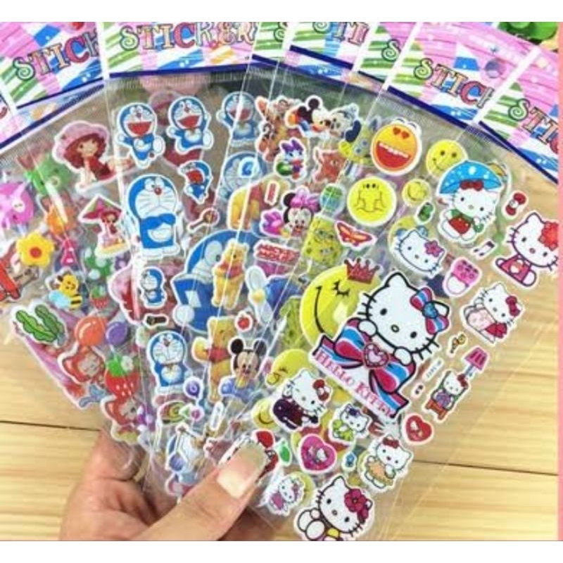 

J ( J13 ) STIKER 3D TIMBUL KARAKTER ANAK /STIKER ANAK KARAKTER KARTUN