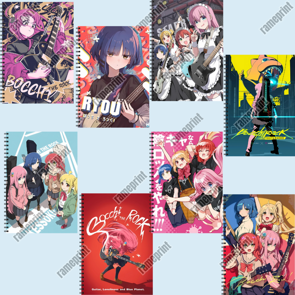 

Notebook Spiral A5 Anime Bocchi the Rock Soft Cover 50 lembar/100halaman