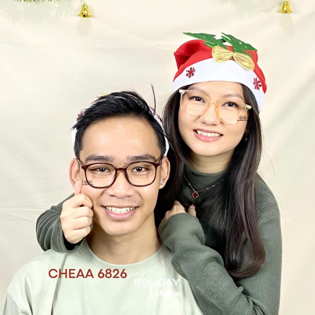 Kacamata BlueRay PhotoChromic AntiRadiasi -CHEAA 6826- Normal Minus Plus Pria Wanita Kotak Plastik