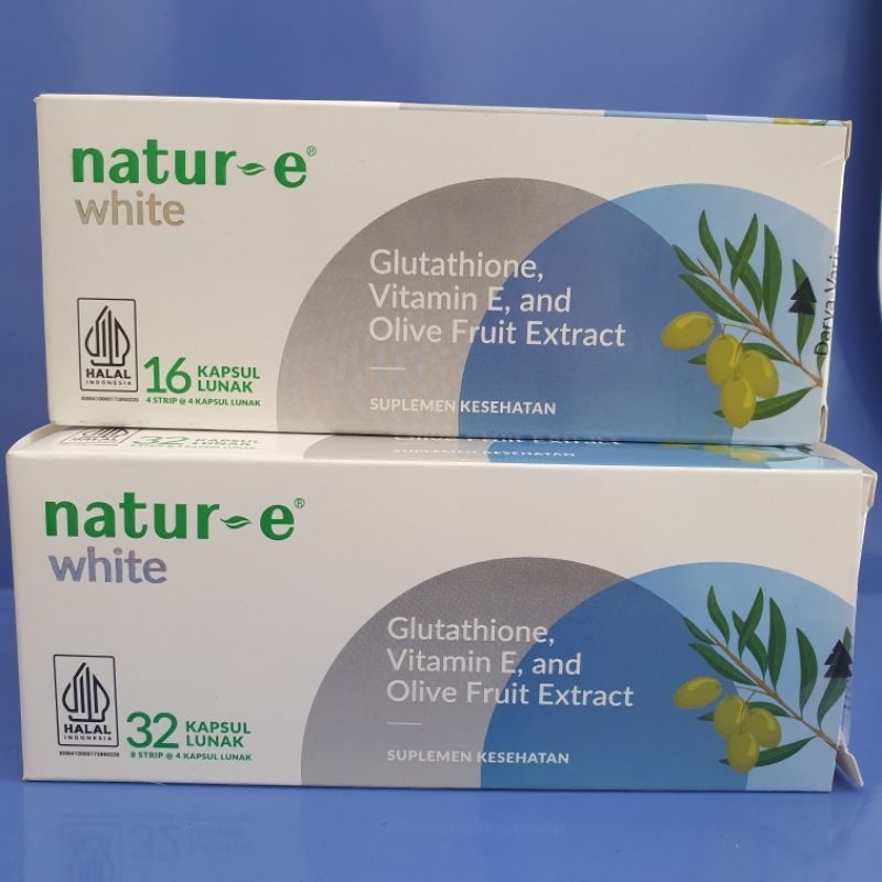 NATUR-E WHITE 16 kapsul dan 32 kapsul @4kapsul