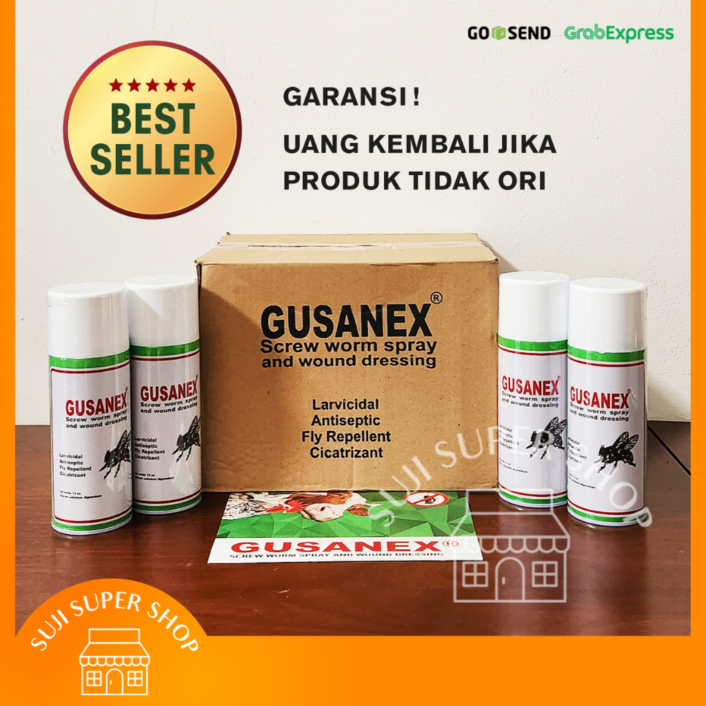 Syafatummy Gusanex Spray Obat Anti Lalat Untuk Luka Hewan 100% Original / Obat Sapi Kambing Kucing