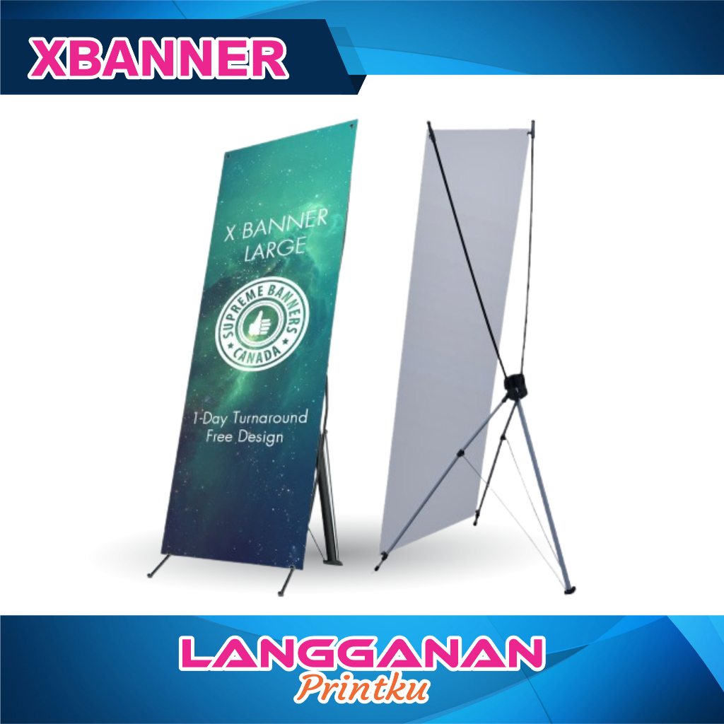 Cetak X-Banner Outdoor (60 x 160 cm)