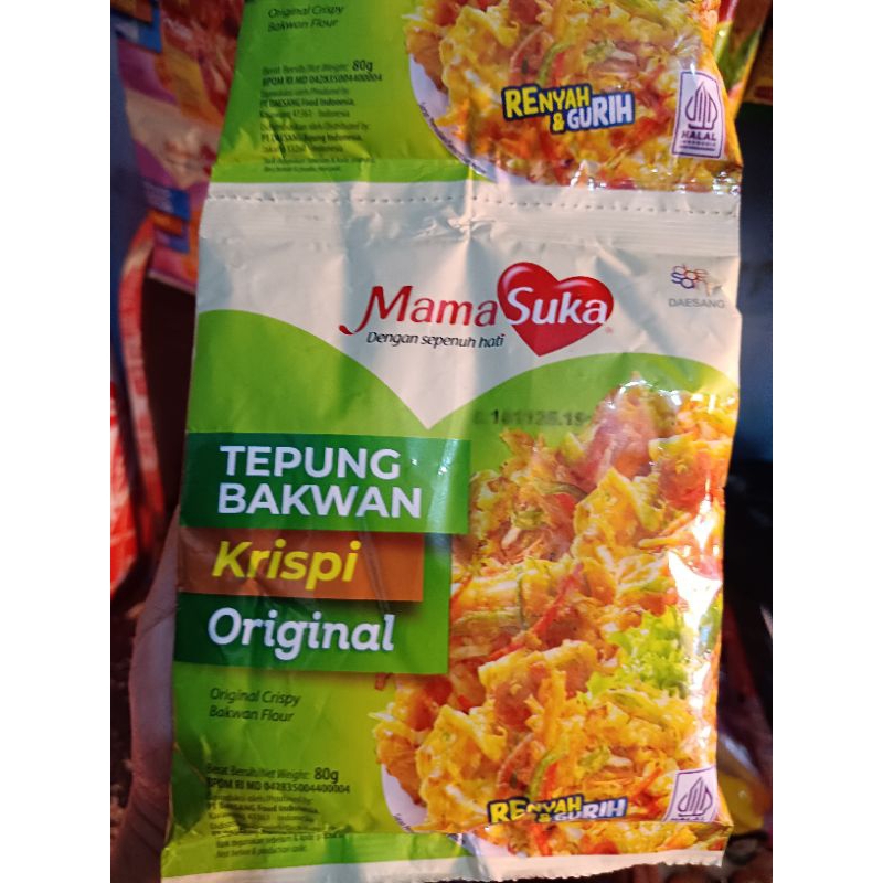

80 gram mama suka tepung bakwan