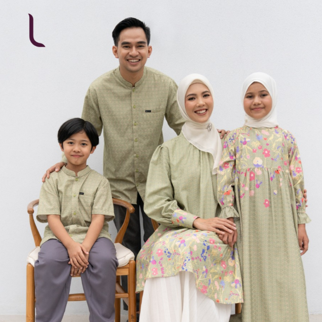 Fashion Muslim 2025, Sarimbit elzatta Florentia/Sarimbit,couple lebaran