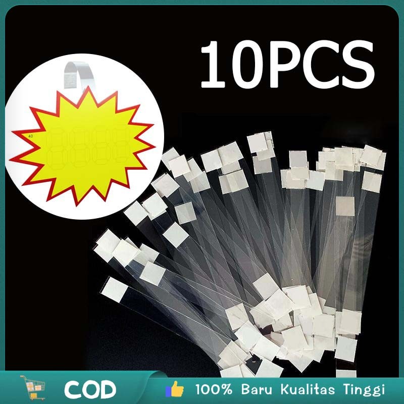 100pcs/1set Mika Label Harga Label Harga Mika Toko Mika Label Harga Rak Label Harga Display