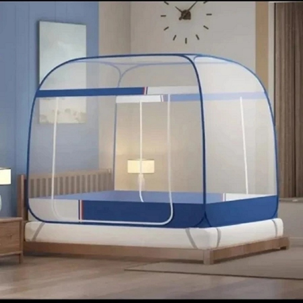 Kelambu Dewasa Kelambu Lipat Tenda Original Ukuran 200x200cm Tenda Jumbo Perlengkapan Kamar Tidur