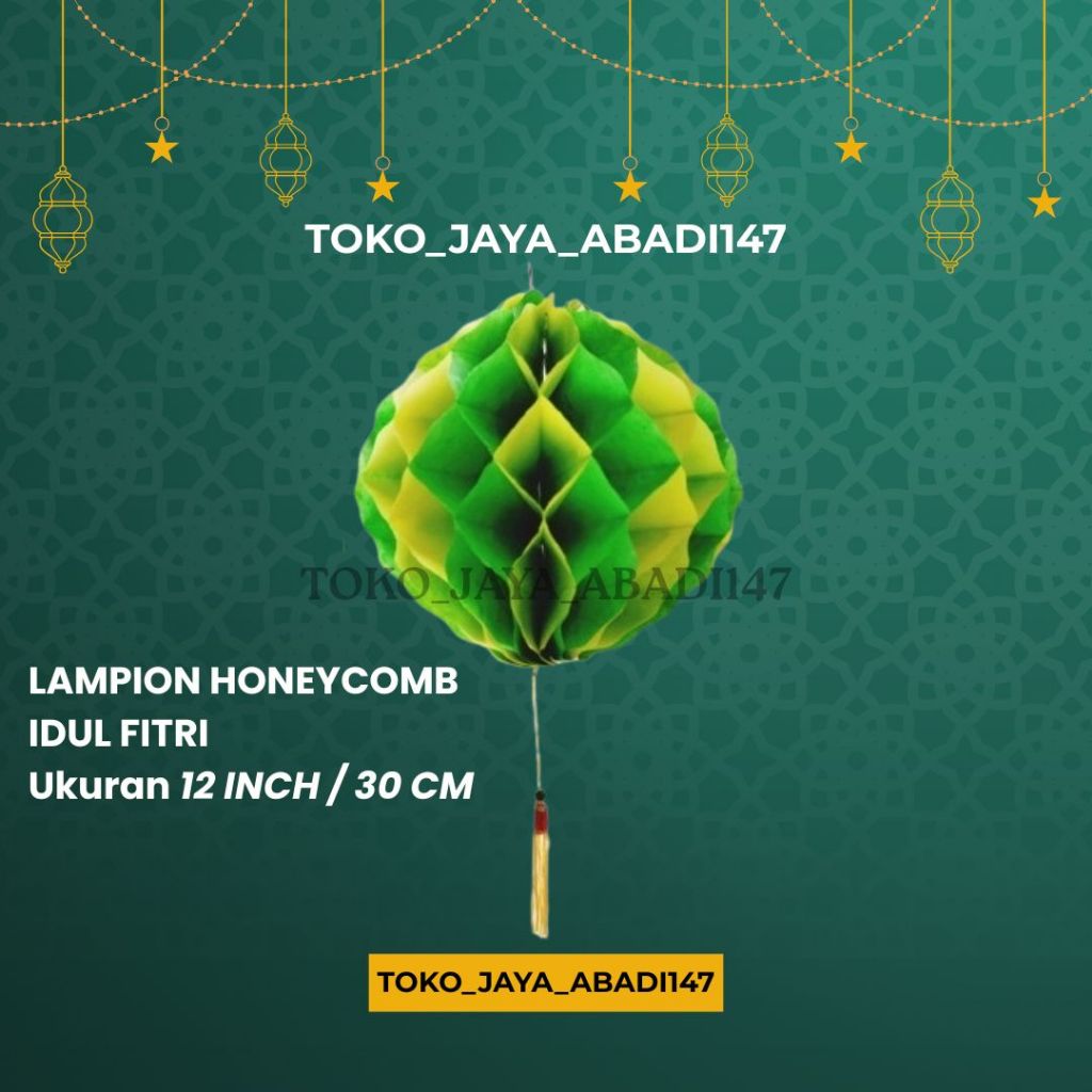 Lampion Idul Fitri Ramadhan/Lampion Ramadan / LAMPION HARI RAYA / LAMPION HONEYCOMB/ LAMPION LEBARAN