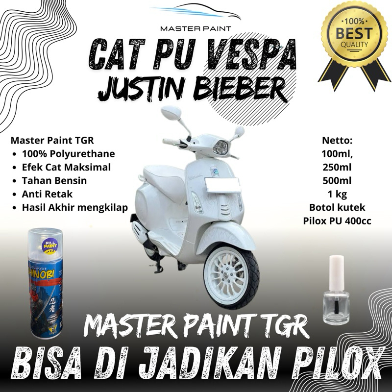 (BISA DI JADIKAN PILOX) Cat PU Vespa Matic Sprint 150 Justin Bieber | Cat Vespa Matic Sprint 150 Jus