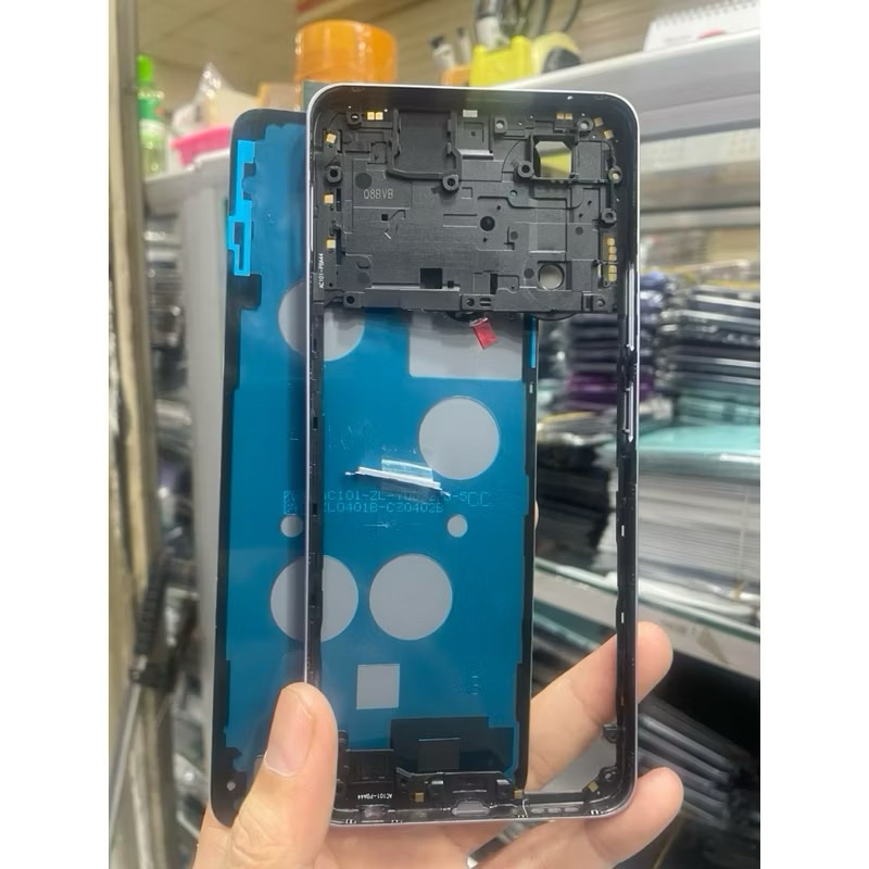 Casing Housing Backdoor + Tulang Bezel Bazel HP OPPO A79 5G Bekdor Back Casing Kesing - Purple