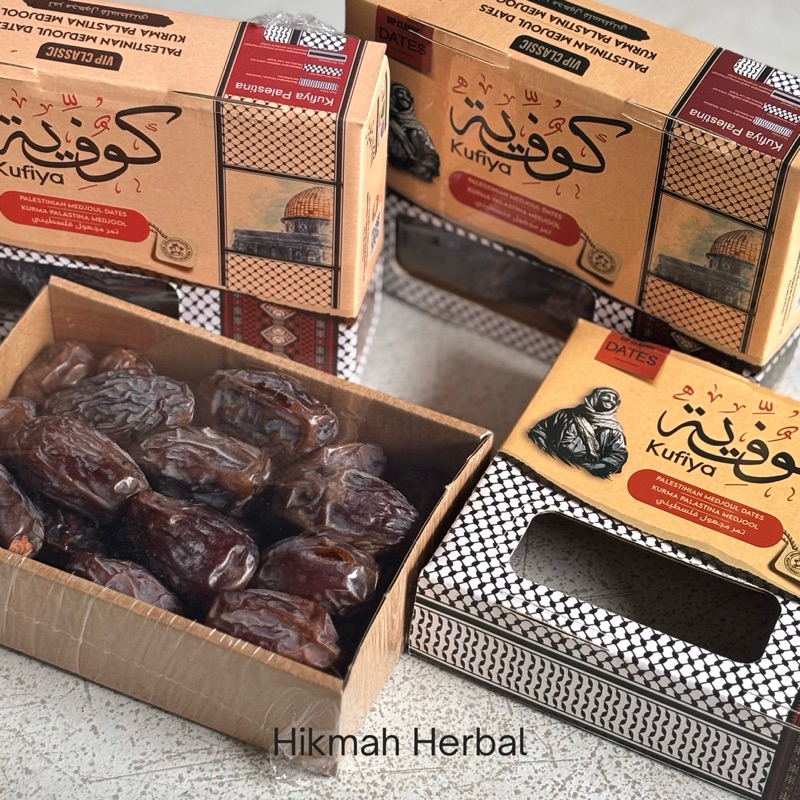 

Kurma Medjoul 500 Gram Dates Palestina Premium Vip Classic Kufiya