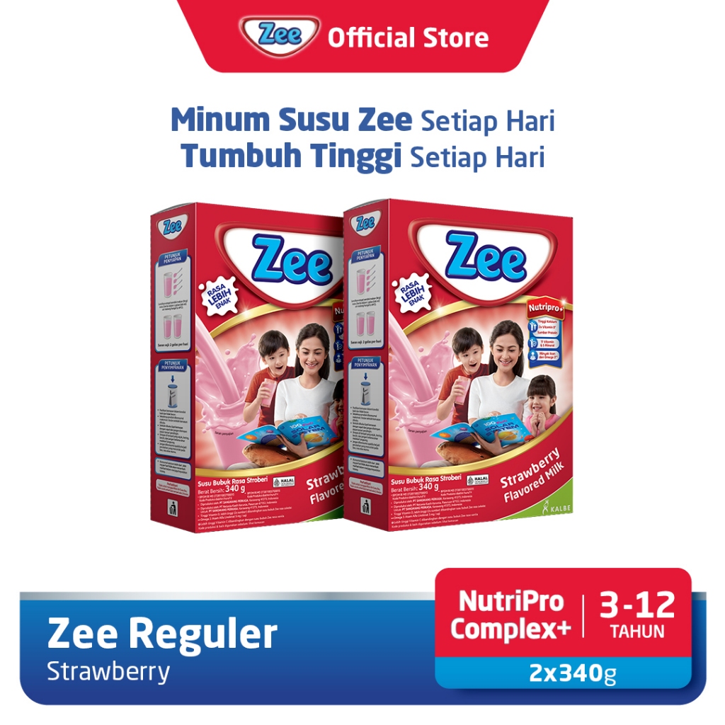 

Zee Reguler Strawberry Milk 340gr (2pcs)