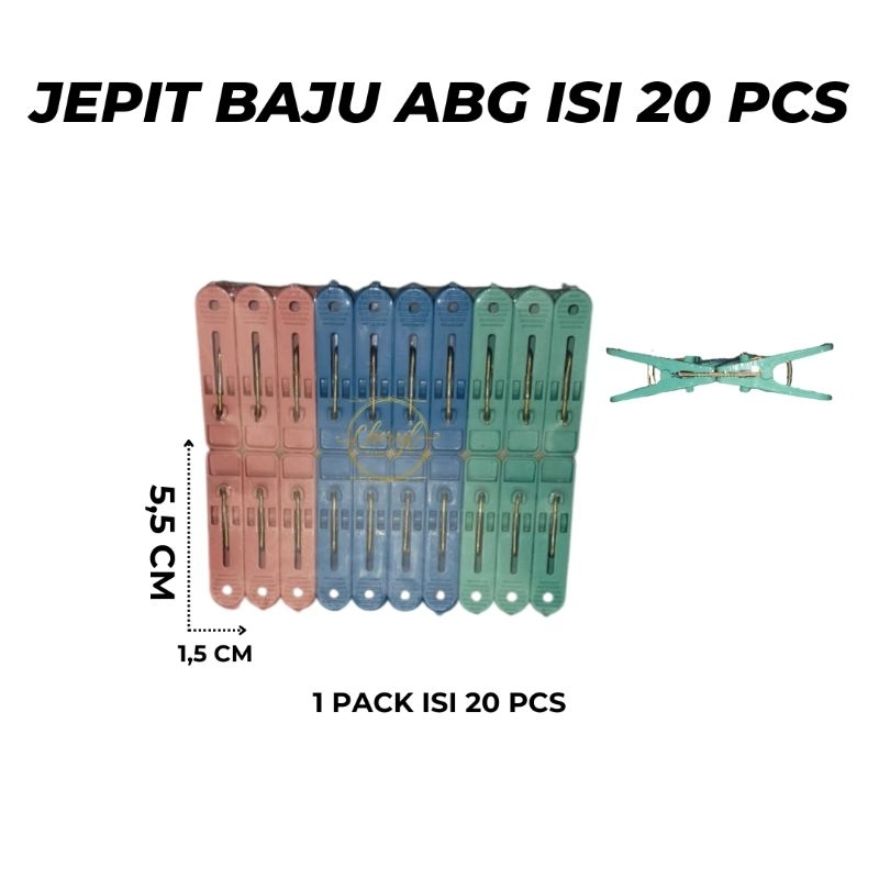 (1 PCS) JEPIT JEMURAN BAJU PLASTIK / JEPIT BAJU JEMURAN LAUNDRY PLASTIK / JEPIT CUCIAN BAJU PLASTIK 