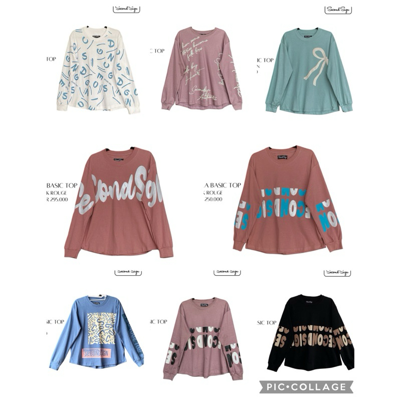 Second Sign Basic Top - Kaos Second Sign Murah original