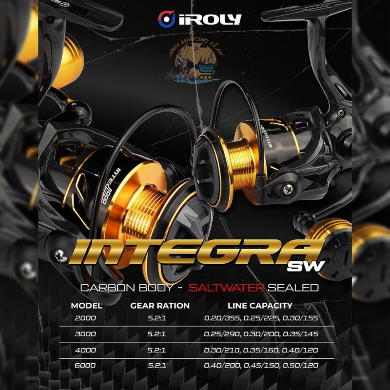 Reel IROLY INTEGRA SW / Ultralight body carbon