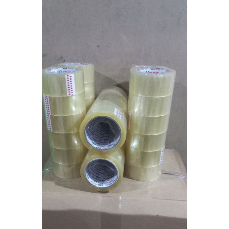 

lakban bening 100 yaar 140/70 kwalitas bagus lem kuat dan tidak mudah putus 1 slop isi 6pcs