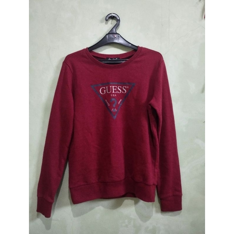 Crewneck Guess Maroon