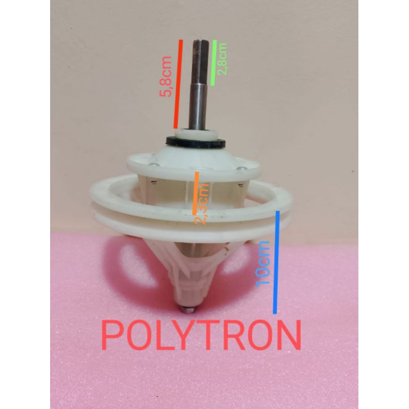 Gearbox mesin cuci Polytron 2tabung original
