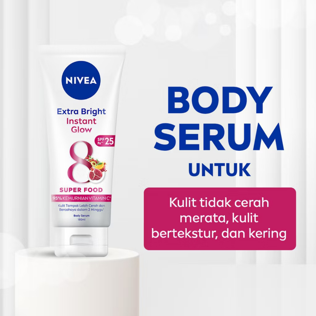 Nivea Body Serum 180ml Instan Glow/Body Lotion/Handbody
