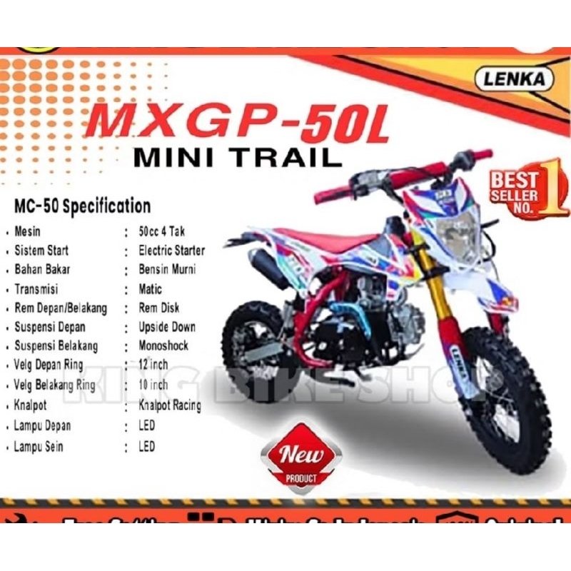 Trail mini LENKA MXGP 50L