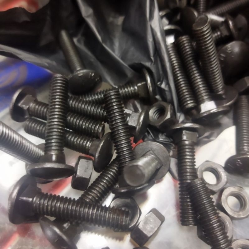 BAUT CB 1/4 X 1-3/4" panjang 4.5 cm BAUT PAYUNG, BAUT BAK TRUK, BAUT PAGAR MUR BAUT CB KUNCI 10 UKUR